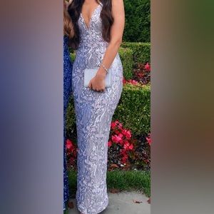 Windsor light pink evening gown.